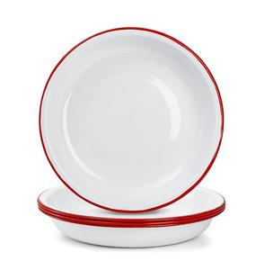 BONNE QUALITÉ DESIGN DÉCORATIF SIMPLE ÉMAIL RIZ ALIMENTAIRE ASSIETTES DE SERVICE VAISSELLE PLATS POUR MAISON HÔTELS & RESTAURANTS - Product Image 2