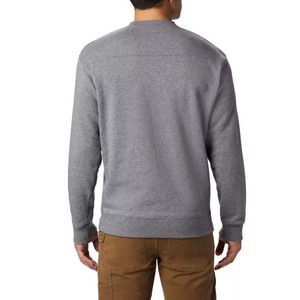 Sweat-shirt ample respirant en polaire douce pour hommes 100% coton Taille 4XL Sweat-shirt d'hiver brodé en relief - Product Image 2