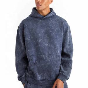 Fabricante de chándal lavado ácido, chándales de Hip Hop, chándal para hombres, venta al por mayor, lavado a la piedra, trajes casuales personalizados de 2 piezas - Product Image 3