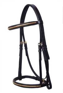 บังเหียนม้าหนังพรีเมี่ยมแบบเย็บติดแบบตะวันตกทำจากสเตนเลสสตีลทนทานออกแบบโลโก้ได้ตามต้องการ - Product Image 5