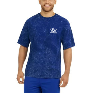 เสื้อยืดผ้าฝ้าย100% ทรงหลวมพิมพ์ลายสำหรับผู้ชายแห้งเร็วแฟชั่นใหม่สำหรับกลางแจ้งใช้ซักและกันแดด - Product Image 1