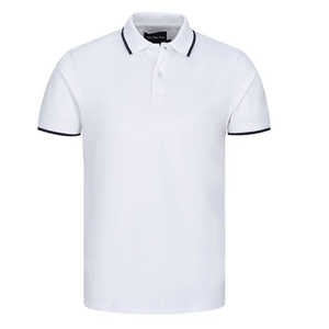 Vente en gros de polo d'équipe de golf pour hommes et femmes, impression personnalisée de logo, perles courtes en coton polyester souple gaufré - Product Image 1