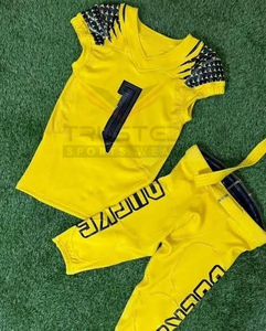 Proveedor Directo de Fábrica, Uniformes de Fútbol Americano Personalizados por Sublimación, Manga Corta, Secado Rápido, Transpirable, Servicio OEM, Logotipo Personalizado - Product Image 5