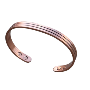 2020 New Zealand 3mm Thick Copper <b>Bracelet</b> <b>Mens</b> Pure Copper Magnetic Therapy hand <b>bracelet</b> Beaded <b>Bracelet</b> Handmade Jewelry - Product Image 5
