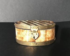 Joyero de diseñador de latón decorativo Vintage de aspecto antiguo de calidad superior para joyería y maquillaje organizador decoración joyero caja - Product Image 1