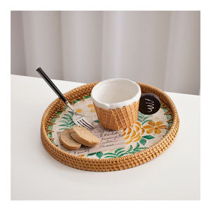 Bandeja de Servir Decorativa Hecha a Mano con Incrustaciones de Madreperla de Vietnam, de Lujo y Ecológica, para Resorts Modernos - SM2029 - Product Image 1