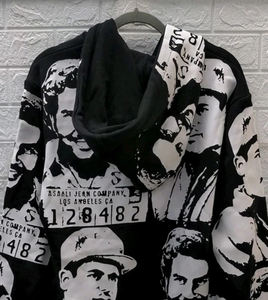 เสื้อฮู้ดดี้ผู้ชายผ้าฝ้ายเนื้อหนาพิมพ์ลายดีไซเนอร์ทรงโอเวอร์ไซส์  โลโก้ 100% ผ้าฝ้าย ชุดสเวตเตอร์ เสื้อฮู้ด กางเกงขายาวมีฮู้ด - Product Image 6