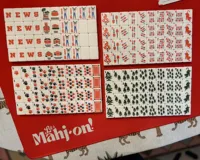 Let's Go Tigers American Mahjong Red Acrylic Back Board High-End Modern Design Entertainment Acrylic Hot <strong>Selling</strong> Red Transparent