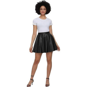 Nouvelles jupes en cuir décontractées pour femmes, design personnalisé, couleur et taille personnalisées, respirantes, de haute qualité, vente en gros, vêtements tendance - Product Image 6