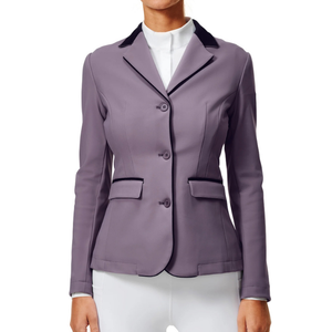 Chaqueta impermeable para montar a caballo para mujer, tela elástica transpirable, ropa de abrigo ecuestre elegante para entrenamiento, chaqueta de competición - Product Image 1
