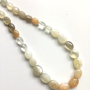 ลูกปัดโอปอลไฟธรรมชาติทรงรีเรียบ สำหรับทำเครื่องประดับอัญมณี สร้อยคอ - Product Image 1