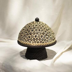 ตะกร้าสานทำจากหวายพร้อมฝากระจกและทำจากไม้ไผ่,ขายส่งสำหรับทำช็อกโกแลตและขนมอบรอมฎอนอี๊ดมูบารัก - Product Image 1