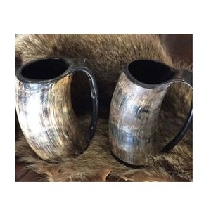 Natural Horn Viking Beer Tankard <b>Mug</b> for <b>Halloween</b> Decoration - Product Image 5