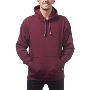 Bella-Canvas Unisex Poly-Cotton Fleece Pullover Hoodie Maroon Fleece Pro Club Hombres Bordado Logo Heavyweight Pullover Hoodie - Product Image 6