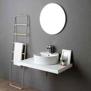 Espejo de Pared Redondo Moderno de 60 cm de Diámetro con Borde Pulido para Baño - Product Image 2