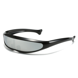 Vente en gros pas cher lunettes de soleil en forme de poisson Dolphin <span class=keywords><strong>X</strong></span>-<span class=keywords><strong>Men</strong></span> <span class=keywords><strong>bleu</strong></span> jaune blanc pour les sports de plein air équitation espace robot lunettes de soleil pour hommes - Product Image 4