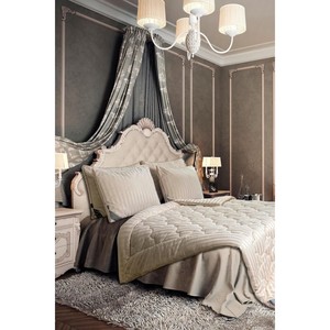 Varol Majesti Breathable Quilt Beige <b>Patchwork</b> Embroidered <b>Bedding</b> Set Queen King & Twin Sizes Home & Hotel Use Cotton Filling - Product Image 4