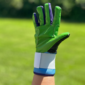 Low MOQ Full Finger Leather Batting Gloves Breathable Durable Eco-Friendly Ambidextrous Hand Protection Baseball Training Wear - Product Image 5