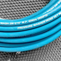 Tuyau de jet d'eau haute pression pour applications de lavage sous pression et applications hydrauliques, coupes disponibles en tailles de 1/4 à 2 pouces -40°C~+100°C