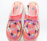 Babouches marocaines berbères brodées faites à la main en cuir véritable, mocassins à enfiler antidérapants, mules printemps/automne/hiver OEM