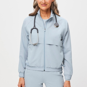 Chaquetas Antiarrugas de Spandex Elásticas en 4 Direcciones para Enfermeras, Uniformes Quirúrgicos de Hospital, Chaquetas Médicas para Clínicas, para Mujeres - Product Image 6