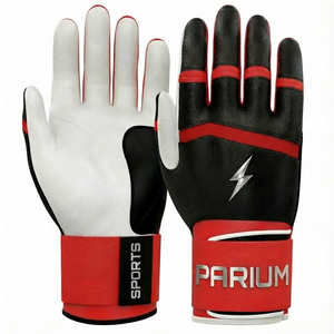 Wholesale Bulk Custom Baseball Batting Gloves Breathable Cowhide Durable Construction Wristband Closure Softball Batting Gloves - Product Image 4