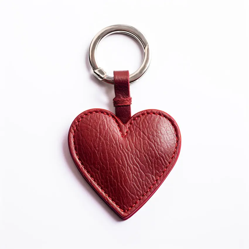 Customizable heart lover keychain hot stamping logo printing personalized