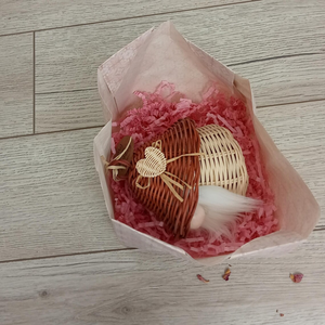 Figurine de vacances en rotin tissé à la main / Lanterne décorative pour une utilisation en intérieur et en extérieur - Product Image 4