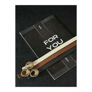 3-Piece Design Buckle <b>Women's</b> Belt, <b>Jacket</b> Belt, Shirt Belt, Dress Belt - Black-Tan-Beige - Product Image 3