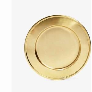 Platos decorativos de cena para fiesta de boda, suministros de restaurante, vajilla pulida brillante, platos de cargador transparente - Product Image 5