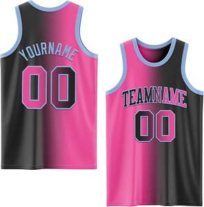 Maillot de basket-ball personnalisé pour hommes, ensemble vintage de chemises de basket-ball imprimées rétro à séchage rapide, sergé respirant - Product Image 1