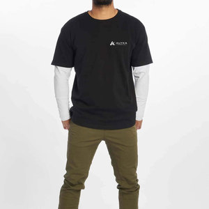Camiseta de Manga Larga para Hombre, Estilo Urbano, 100% Algodón, Transpirable, Ecológica, de Alta Calidad, Precio Bajo de Fábrica - Product Image 1