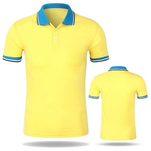 Direct Factory Manufacturer Bangladesh High Quality 100% <b>Yellow</b> Cotton for <b>Polo</b> <b>Shirt</b> for <b>Men</b> Short Sleeve Anti-Wrinkle Solid - Product Image 2