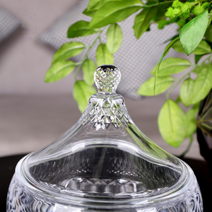 Chất Lượng Cao Pha Lê Thực Phẩm Lưu Trữ Kẹo Lọ Thủy Tinh Chịu Nhiệt Thủy Tinh Trong Suốt Lưu Trữ <span class=keywords><strong>Jar</strong></span> Với Thời Trang Hình Dạng Nắp - Product Image 3