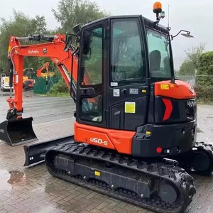 Excavadora de cadenas mini Kubota U50-5 usada con cuchilla frontal, motor, caja de cambios, monitoreo remoto, 2 años de garantía, 3000 kg para uso agrícola - Product Image 6