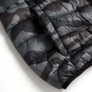 ¡Novedad de 2025! Chaqueta acolchada con estampado de descarga informal de alta calidad con relleno de algodón a prueba de viento personalizada para hombre, soporte de primavera - Product Image 4