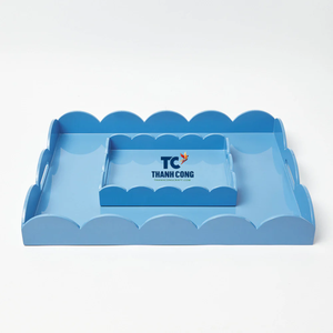 Bandejas de laca de MDF Bandejas de servicio de laca de MDF Bandeja decorativa de madera para decoración del hogar Hecho en Vietnam - Product Image 3