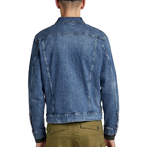 Veste en jean à col montant de haute qualité avec impression de logo personnalisé, hommes et femmes, 100% coton, style décontracté, veste pour hommes - Product Image 5