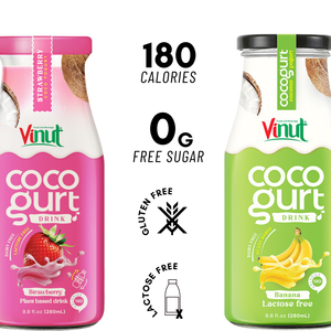 Private Label OEM - 280ml Cocogurt Original Water Glass Drink, No Sugar Low Fat, Manufacture Beverage From Vietnam, Free Sample - Product Image 2