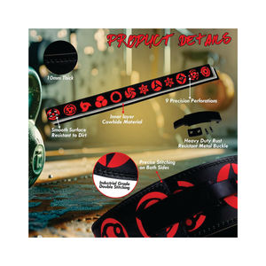 Cinturón de Levantamiento de Pesas con Hebilla, Soporte Lumbar Transpirable de Cuero Vacuno Animado Personalizado, Protector de Cintura para Gimnasio y Powerlifting - Product Image 3