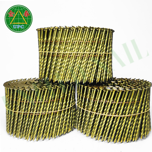 Clavos de bobina de acero de alta resistencia Diseño de vástago de tornillo suave duradero con estilo de cabeza a cuadros Precios competitivos para ensamblaje de palés - Product Image 5