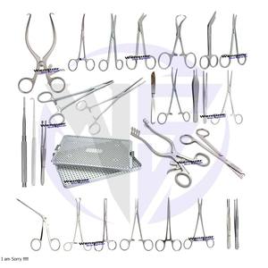 Instrument de chirurgie cardiaque Instruments de chirurgie thoracique et vasculaire cardiaque général Ensemble cardiovasculaire majeur avec porte-aiguille - Product Image 3