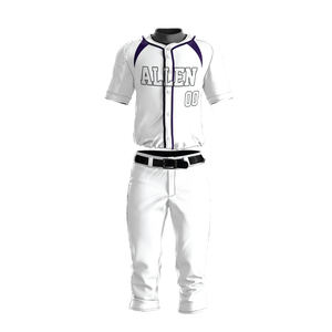 2025 Ropa de béisbol y softbol unisex personalizada Uniforme de Jersey transpirable de alta calidad Conjuntos de talla grande en blanco disponibles-Venta al por mayor - Product Image 4