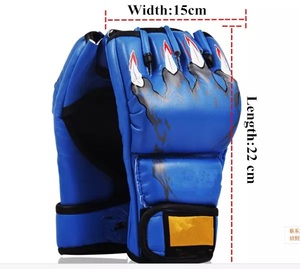 Meilleure vente GAF Gants d'entraînement de Muay Thai MMA avec logo personnalisé Gants de combat UFC en cuir de combat personnalisés pour la boxe d'arts martiaux - Product Image 2