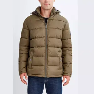 Manteau d'hiver léger rembourré avec poches pour homme, OEM, personnalisé, chaud - Product Image 2