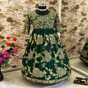 Vestido Anarkali DE TRABAJO bordado de Georgette de imitación de diseñador más reciente de FabZone - Product Image 5