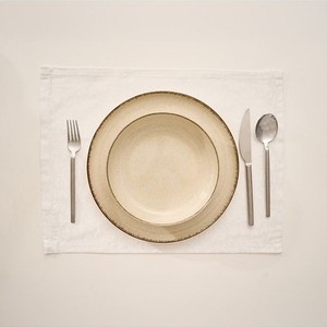 2-Piece 100% Cotton White Placemat Set Floral Pattern <b>Decorative</b> <b>Table</b> Mat 35x45cm Durable Home Use Machine Washable Printed - Product Image 2
