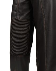 Dernière conception de veste en cuir véritable de haute qualité personnalisée pour hommes veste personnalisée en gros pour hommes - Product Image 6