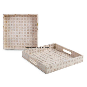 Wooden Set of Two Chocolate Tray Premium Quality Handmade Chocolate Platter classic Stylish New <b>Metal</b> Chocolate Tray - Product Image 5