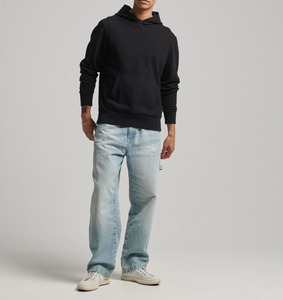 เสื้อฮู้ดผู้ชายสีพื้น สกรีนโลโก้เองได้ สไตล์ฮิปฮอป สตรีทแวร์ หลากสี ทรงโอเวอร์ไซส์ - Product Image 5